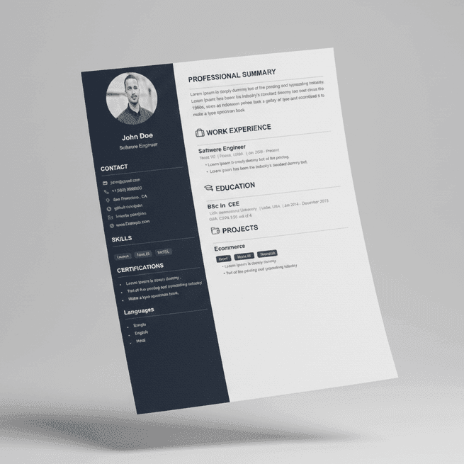 Creative template preview
